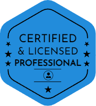 Certified and Licensed Professionals Badge